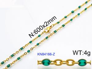 Staineless Steel Small Gold-plating Chain - KN84166-Z