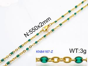 Staineless Steel Small Gold-plating Chain - KN84167-Z
