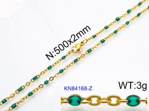 Staineless Steel Small Gold-plating Chain - KN84168-Z