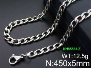 Stainless Steel Necklace - KN85551-Z