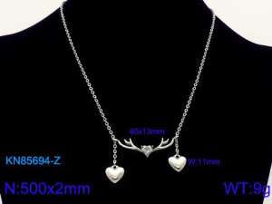 Stainless Steel Necklace - KN85694-Z