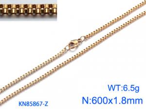 Staineless Steel Small Gold-plating Chain - KN85867-Z