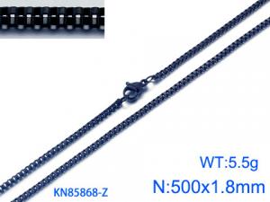 Stainless Steel Black-plating Necklace - KN85868-Z