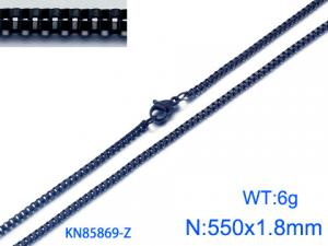 Stainless Steel Black-plating Necklace - KN85869-Z