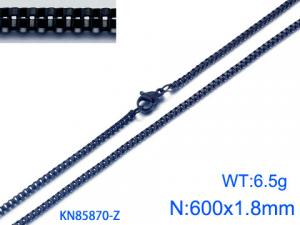 Stainless Steel Black-plating Necklace - KN85870-Z