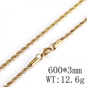 Staineless Steel Small Gold-plating Chain - KN8655-D