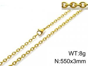 Staineless Steel Small Gold-plating Chain - KN87020-Z