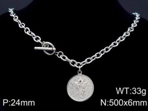 Stainless Steel Necklace - KN87128-Z