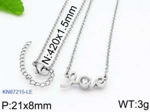 Stainless Steel Necklace - KN87215-LE
