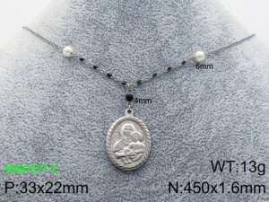 Stainless Steel Necklace - KN87677-Z