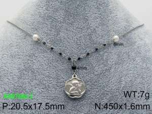 Stainless Steel Necklace - KN87686-Z