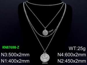 Stainless Steel Necklace - KN87698-Z