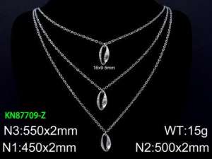 Stainless Steel Necklace - KN87709-Z