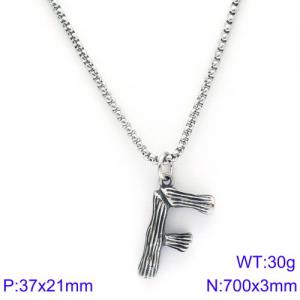 Stainless Steel Necklace - KN88084-KHX