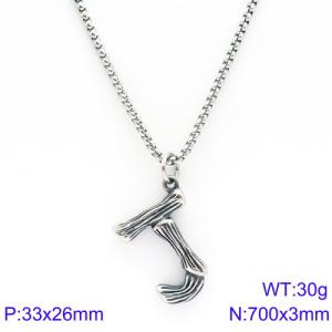 Stainless Steel Necklace - KN88088-KHX