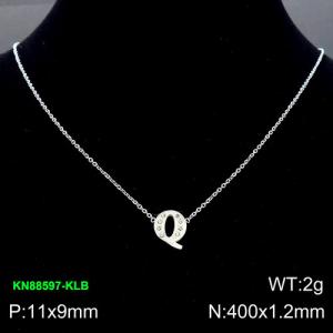 Stainless Steel Necklace - KN88597-KLB