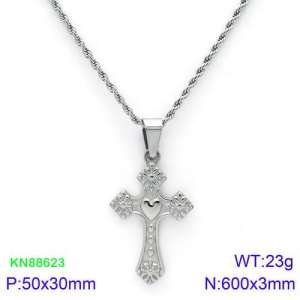 Stainless Steel Necklace - KN88623-K