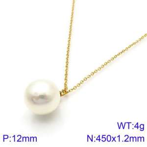 Shell Pearl Necklaces - KN88979-K