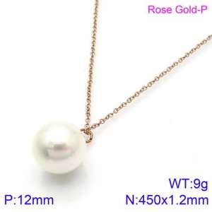 Shell Pearl Necklaces - KN88980-K