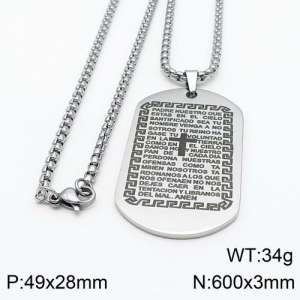 Stainless Steel Necklace - KN89125-Z