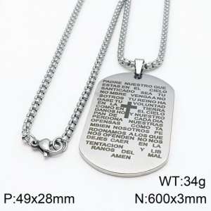 Stainless Steel Necklace - KN89128-Z