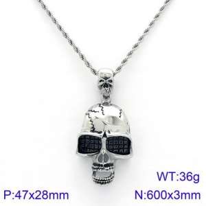 Stainless Steel Necklace - KN89378-BDJX