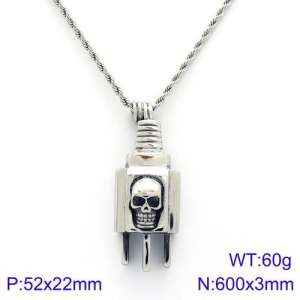 Stainless Steel Necklace - KN89382-BDJX