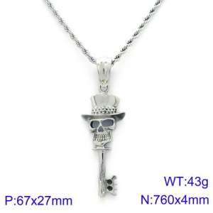 Stainless Steel Necklace - KN89383-BDJX