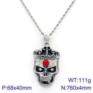 Stainless Steel Necklace - KN89386-BDJX