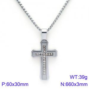Stainless Steel Necklace - KN89619-KPD
