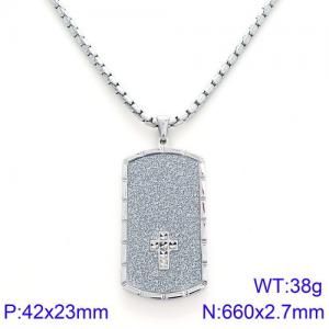 Stainless Steel Necklace - KN89760-KPD