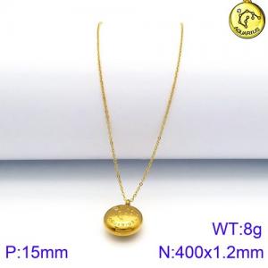 SS Gold-Plating Necklace - KN89793-KFC