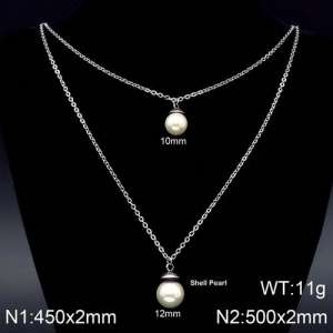 Stainless Steel Necklace - KN89968-Z