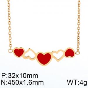 SS Gold-Plating Necklace - KN89993-KFC