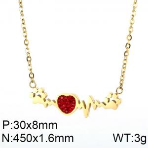 SS Gold-Plating Necklace - KN90000-KFC
