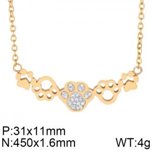 SS Gold-Plating Necklace - KN90003-KFC