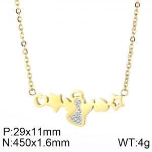 SS Gold-Plating Necklace - KN90006-KFC