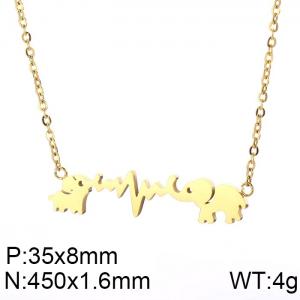 SS Gold-Plating Necklace - KN90011-KFC