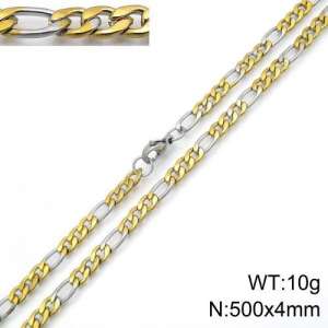 SS Gold-Plating Necklace - KN90515-Z