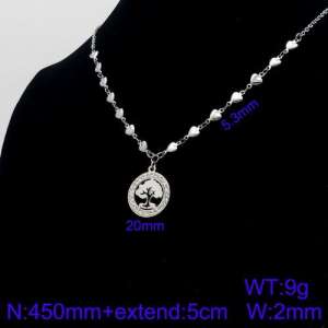 Stainless Steel Necklace - KN91327-Z
