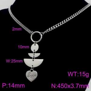 Stainless Steel Necklace - KN91442-Z
