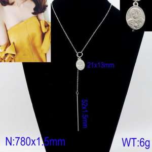 Stainless Steel Necklace - KN91636-Z