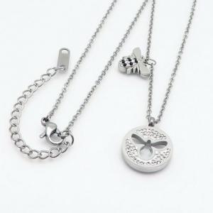 Stainless Steel Stone Necklace - KN92400-PH