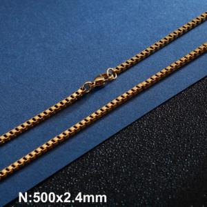 Staineless Steel Small Gold-plating Chain - KN93457-Z