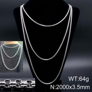 Stainless Steel Necklace - KN93539-Z