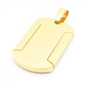 Stainless Steel Gold-plating Pendant - KP100301B-HR