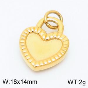 Stainless Steel Gold-plating Pendant - KP100361-Z