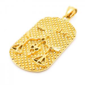 Stainless Steel Gold-plating Pendant - KP100495-TLA