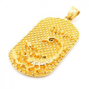 Stainless Steel Gold-plating Pendant - KP100501-TLA