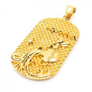 Stainless Steel Gold-plating Pendant - KP100503-TLA